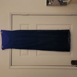 Woven lace tube empire waist dress half lining. Size medium juniors